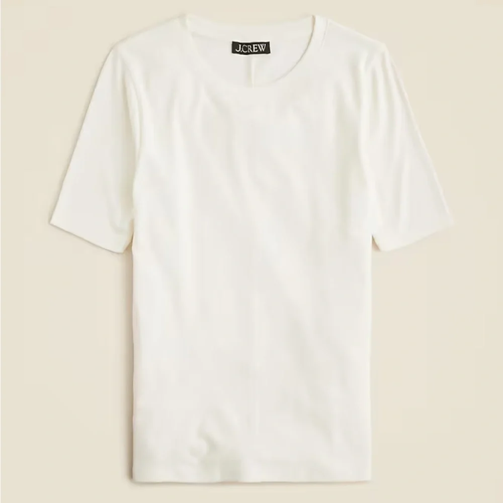 J crew Refined rib elbow-sleeve T-shirt